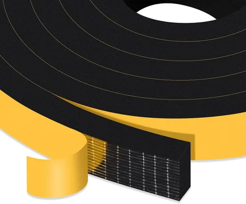 Vista 35 de Square Foam Weather Stripping for RV Doors & Extra Large Gaps 1x1In Sellos puertas de remolque, cámper y garaje, bloquea insectos, corrientes