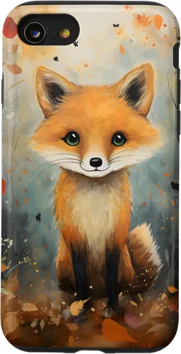 Vista 18 de Cute Fox Fall Woodland Forest Autumn Leaves Case for iPhone 17