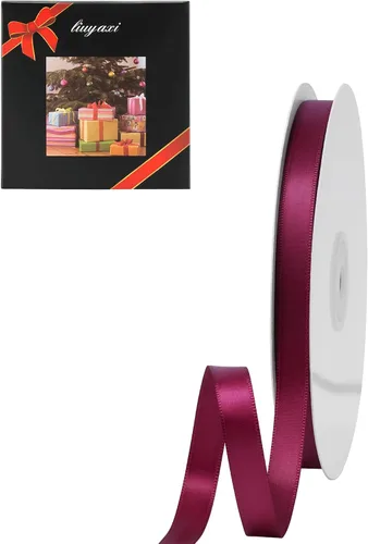 Vista 26 de LIUYAXI Cinta púrpura claro, 1/2 pulgada x 25 yardas, cinta de doble cara púrpura claro para envolver regalos, manualidades, ramo de lazos