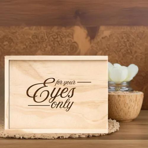 Vista 5 de Koyal Wholesale Caja de recuerdo grabada para álbum de fotos de boudoir solo para tus ojos, regalo de despedida de soltera para novia futura boda