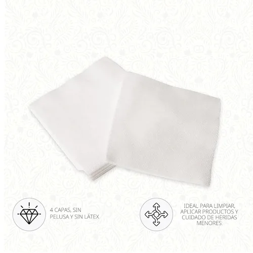 Vista 4 de ForPro Toallitas estéticas multiusos de 4 capas sin pelusas, 200