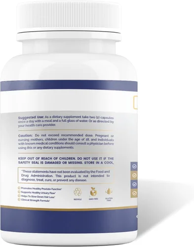 Vista 2 de Maximum Slim Advanced Prostate Complex* Cápsulas de suplemento dietético