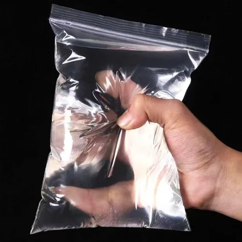 Vista 3 de L-BOST - 4 bolsas de plástico de almacenamiento de polietileno transparente y resellable de 6 pulgadas para tarjetas de galletas de caramelo