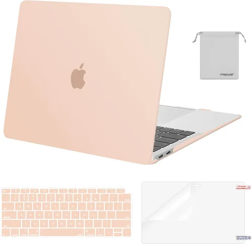 Vista 45 de MOSISO - Funda rígida y de plástico compatible con MacBook Air de 13 pulgadas versión 2022, 2021-2018, A2337 M1 A2179 A1932; con cubierta