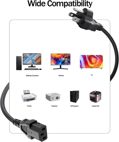 Vista 3 de Superer Cable de alimentación universal para caminadora Horizon Fitness, Bowflex, Sole Fitness, Goplus, Superfit caminadoras elípticas, almohadilla