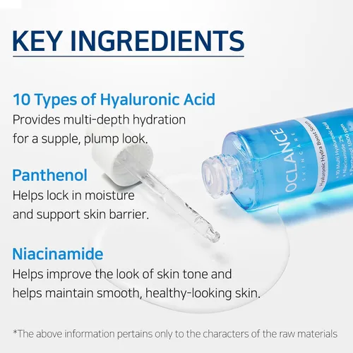 Vista 3 de Hyaluronic Hydra Boost - Suero con 10 ácidos hialurónicos, niacinamida, pantenol, ligero, hidratante para una piel brillante, no graso, sin