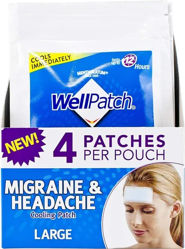 Vista 3 de Parche de enfriamiento para migraña Well Patch - 4 unidades, paquete de 3
