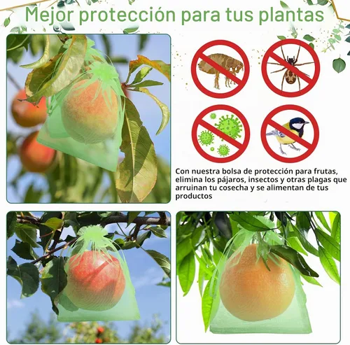 Vista 7 de Boao 200 bolsas de protección de frutas