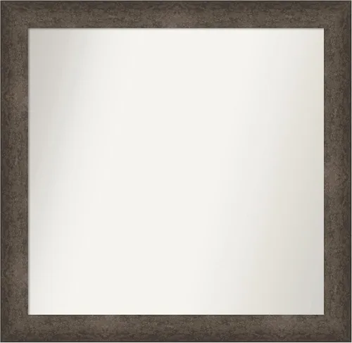 Vista 1131 de Amanti Art Espejo de pared personalizado no biselado (25 x 25 pulgadas), marco de bronce acentuado, varios tamaños personalizados, espejo de baño