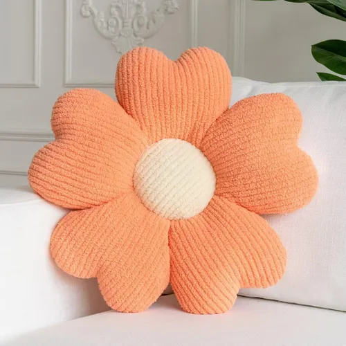 Vista 20 de Sioloc Almohada Decorativa de Flores, Lindo Cojín de Asiento de Suelo con Margaritas, Almohadas Decorativas Divertidas y Estéticas para Cama Sofá
