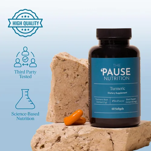 Vista 5 de The 'Pause Life Paquete de cúrcuma + piel y huesos, péptidos de colágeno con ácido hialurónico y vitamina C para piel, cabello y uñas, emparejado