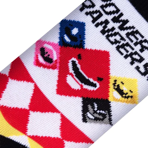 Vista 4 de Calcetines geniales para niños, equipo de Power Rangers, locos, suaves, divertidos, de 7 a 10 años, Equipo de Power Rangers