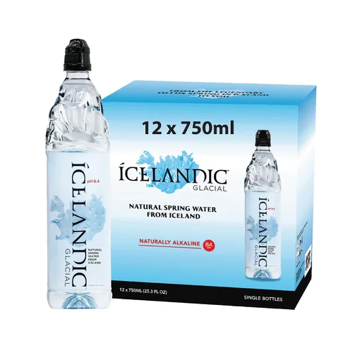 Vista 12 de Agua natural de manantial Icelandic Glacial.