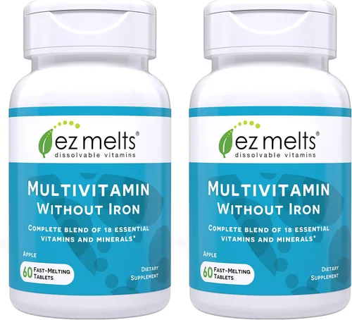 Vista 11 de EZ Melts Multivitamínico + Hierro - Multivitamínico diario para mujeres y hombres - Apoya niveles de energía saludables y protección antioxidante
