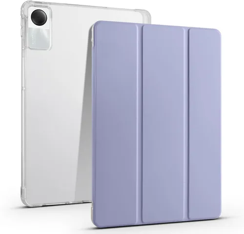 Vista 5 de Funda inteligente para Xiaomi Mi Pad 6/Mi Pad 6 Pro de 11 pulgadas, funda de piel sintética con función de reposo/encendido automático inteligente