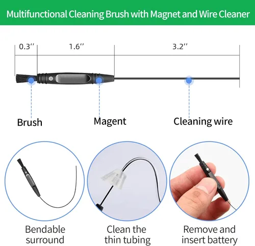 Vista 4 de Filtros de protección de cera para audífonos Trampas de cera de cerumen para Phonak, Resound, Widex y Unitron Accesorios con kit de cepillo