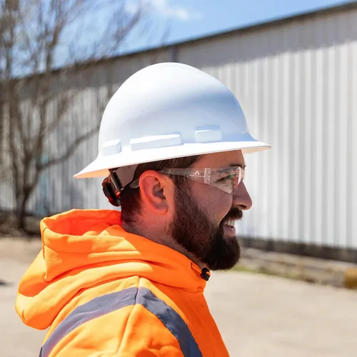 Vista 7 de Gafas de seguridad – ANSI Z87+ Clasificación UV Gafas de protección ocular para construcción, fabricación, resistente a los arañazos
