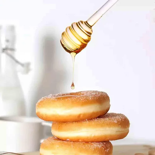 Vista 3 de PHEZEN Tarros de miel con tapa y tapa con tapa y tarro grande de vidrio con estatua de abeja, recipientes de miel, dispensador de miel de vidrio