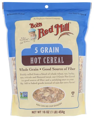 Vista 5 de Bob's Red Mill Cereal caliente enrollado de 5 granos, 16 onzas (caja de 4)