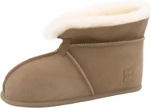 Vista 5 de Rohn Moden Chalet de piel de oveja para hombres y mujeres, piel de oveja auténtica, unisex, perfectas para el invierno (beige)