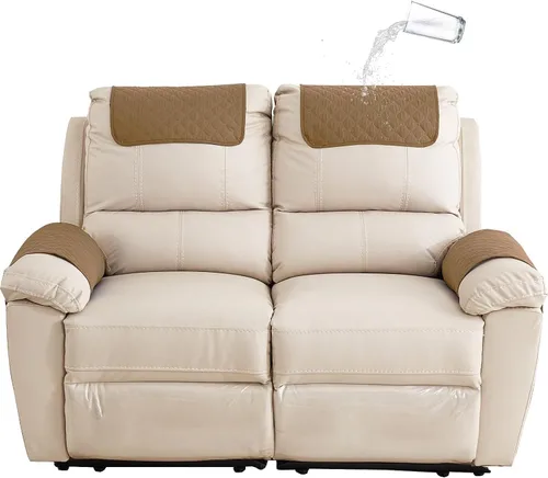 Vista 25 de XMAYODS Funda impermeable para sillón con reposabrazos, fundas antideslizantes para sofá y reposacabezas, fundas para respaldo, fundas para sillón