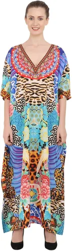 Vista 17 de Miss Lavish London - Kaftán largo para mujer - Kaftán de playa africano y kaftan moderno para fiesta y bodas 109-azul