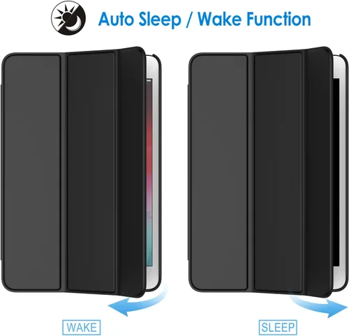 Vista 6 de JETech Funda para iPad mini 5 (modelo 2019 5ª generación), cubierta inteligente con apagado automático/encendido (negro)