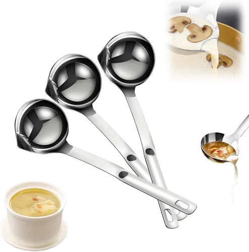 Vista 8 de Stainless Steel Oil Separator Soup Ladle,2026 NEW Fat separator，2