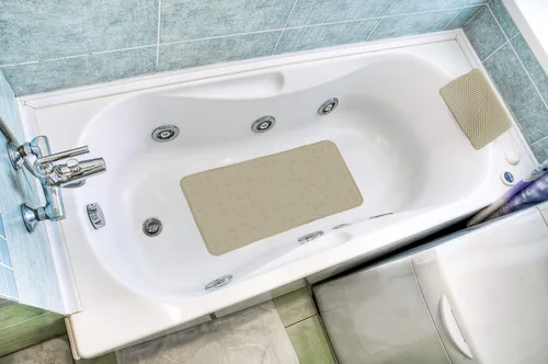 Vista 12 de Popular Bath Tejido de gofre, 17"x 36", gris pardo