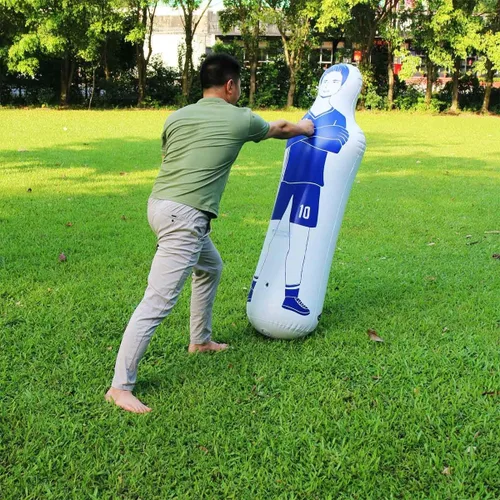 Vista 8 de sailupxinyuan Inflatable Soccer Dummy Goalkeepr Air Mannequin Free Kick Wall Goalkeeper Defender Training