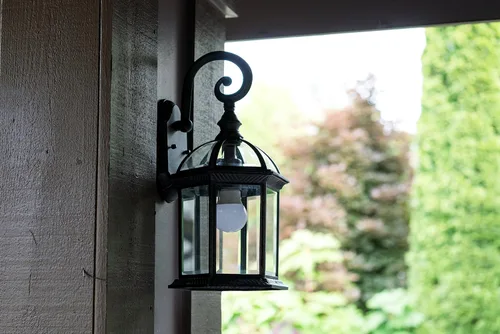 Vista 6 de Farol de pared Trans Globe Lighting para exteriores. Con 1 foco, 15 - 3/4 pulgadas
