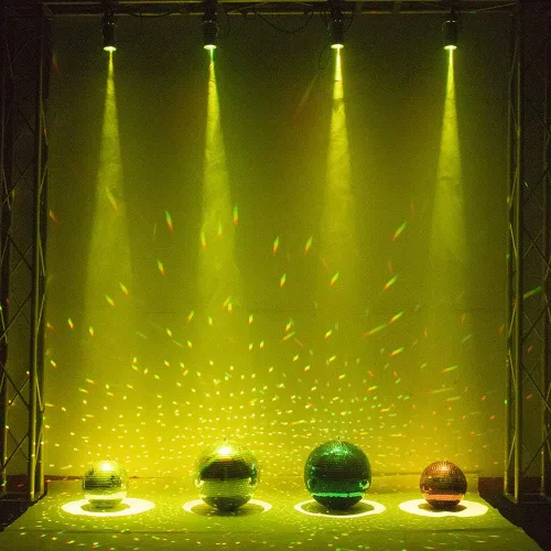 Vista 8 de la bola del disco de 12w RGBW enciende la luz de la bola del espejo, luces del punto del punto del disco del proyector de Pinpoint Dj Pinspot DMX