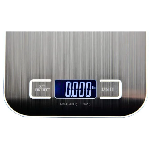 Vista 4 de Báscula de cocina de acero inoxidable Balanza electrónica Báscula digital de alimentos para cocinar con unidad de medición de pesaje de precisión