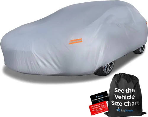 Vista 22 de EzyShade - Funda de 10 capas para auto, sedán y hatchback, impermeable, para todo tipo de clima y exterior, consulta la tabla de tamaños para un
