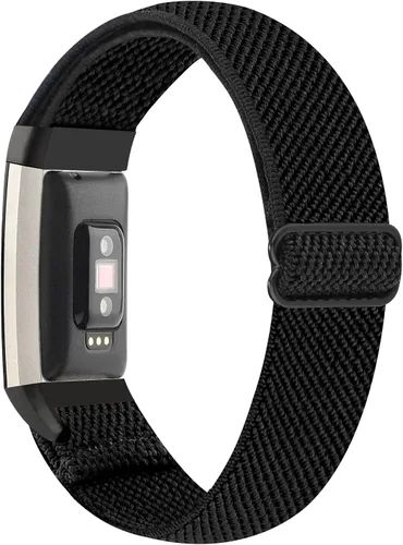 Vista 9 de YONWORTH - Banda elástica ajustable para reloj compatible con Fitbit Charge 2. Correa de nailon elástica, suave para muñecas. Pulsera deportiva