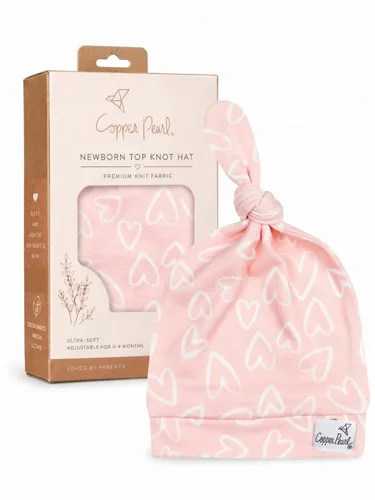 Vista 129 de Gorro de bebé con nudo superior elástico suave "Fern" por Copper Pearl
