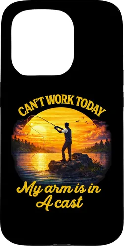 Vista 14 de Can't Work Today My Arm is in A Cast Fly Fishing Funny Humor Case for iPhone 17