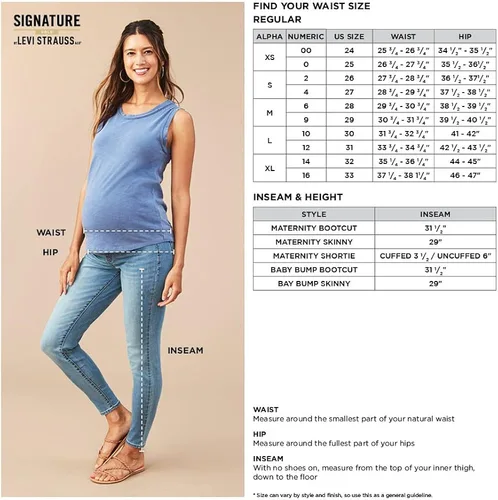 Vista 4 de Signature by Levi Strauss Co Gold Label Womens Maternity Bootcut Jeans