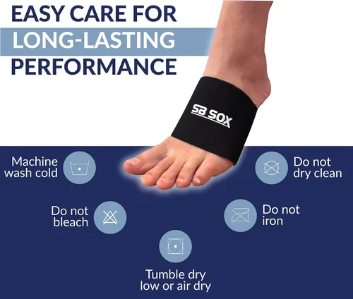 Vista 8 de SB Sox Mangas de compresión para pie para hombres y mujeres, los mejores calcetines para fascitis plantar para el alivio del dolor de fascitis