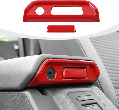 Vista 9 de RAZPOY Cubierta de Moldura de Interruptor de Caja de Reposabrazos Compatible con Ford Bronco 2021-2023 Accesorios Interiores de Fibra de Carbono