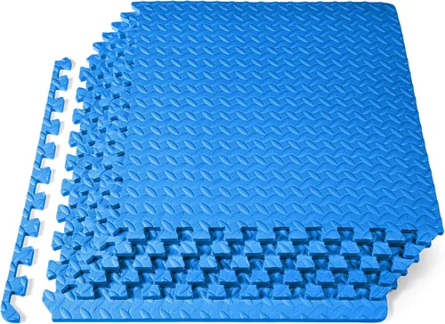 Vista 14 de ProsourceFit - Tapete de ejercicio tipo rompecabezas de ½ pulgada, losetas de espuma EVA entrelazadas para gimnasio en casa, para niños, crema, 24 x