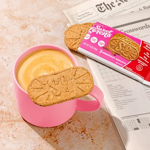 Vista 3 de Sweet Loren's Galletas de desayuno sin gluten y veganas con canela y azúcar