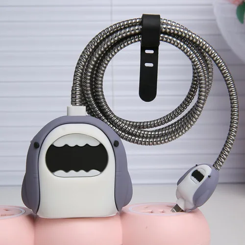 Vista 16 de Funda de Cargador Compatible con iPhone Adaptador de Corriente USB-C de 20W Cargador Diseño de Dibujos Animados Lindo en 3D Funda de Cargador