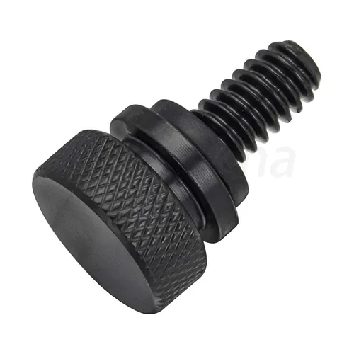 Vista 5 de Amazicha Kit de montaje de tuerca de tornillo de acero inoxidable negro compatible con Harley Davidson Touring Sportster Softail Dyna 1996-2026