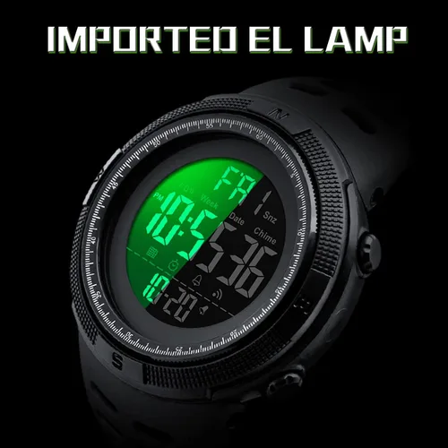 Vista 4 de Men's Digital Sports Watch Waterproof Military Stopwatch Countdown Auto Date Alarm
