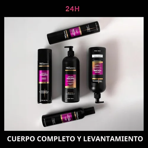 Vista 6 de TRESemmé Mousse voluminizadora con volumen amplificado para 24H de elevación y cuerpo con tecnología Pro Lock 310 ml Mousse voluminizador