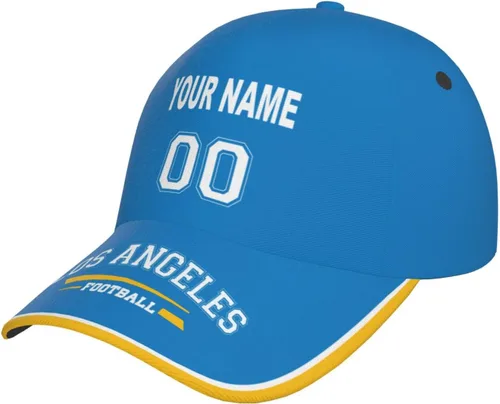 Vista 15 de Cap Custom Football Hats with Any Name and Number Personalized Gifts for Men Women Football Sports Fans