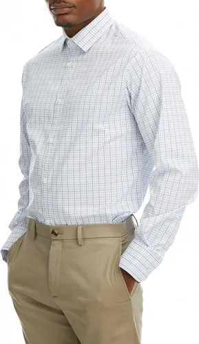 Vista 3 de HAGGAR Men's Premium Performance Dress Check Shirt