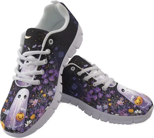 Vista 12 de HUGS IDEA Zapatos deportivos ligeros con patrón de enfermería para mujer Bandera estadounidense