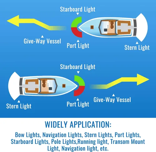 Vista 6 de Honoson 4 bombillas LED 90 1004 de repuesto LED marino BA15D bombilla LED para luces de navegación de barcos, luces de anclaje de barco, luces